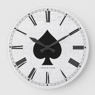 Ace of Spades Large Wall Clock Grote Klok