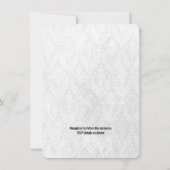 Ace of Spades Modern Chique bruiloft uitnodiging (Achterkant)