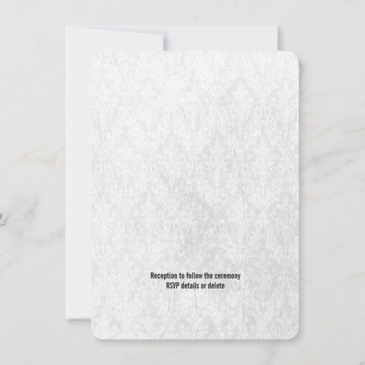 Ace of Spades Modern Chique bruiloft uitnodiging (Achterkant)