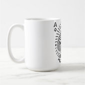 Ace of Spades — Monoline Sunburst Emblem Koffiemok (Links)