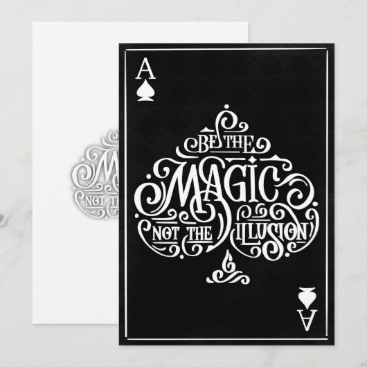 Ace of Spades Motivatie Typografie citaat Feestdagenkaart (Voorkant / Achterkant)