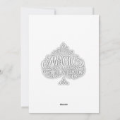 Ace of Spades Motivatie Typografie citaat Feestdagenkaart (Achterkant)