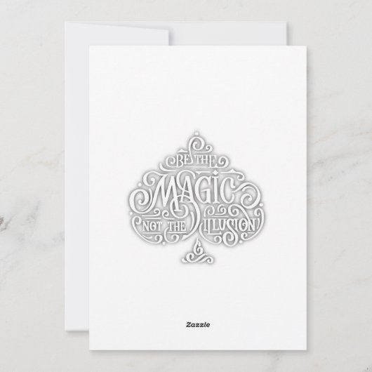 Ace of Spades Motivatie Typografie citaat Feestdagenkaart (Achterkant)