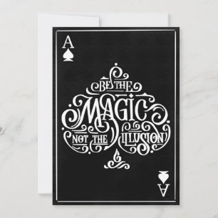 Ace of Spades Motivatie Typografie citaat Feestdagenkaart