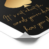 Ace of Spades Motivatie Wall Art Poster (Hoek)