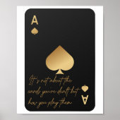 Ace of Spades Motivatie Wall Art Poster (Voorkant)