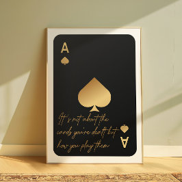 Ace of Spades Motivatie Wall Art Poster