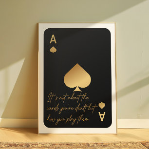 Ace of Spades Motivatie Wall Art Poster
