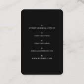 Ace of spades noary visitekaartje (Achterkant)