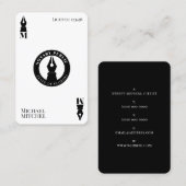 Ace of spades noary visitekaartje (Voorkant / Achterkant)