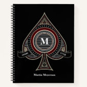Ace of Spades Personalized Notitieboek (Voorkant)