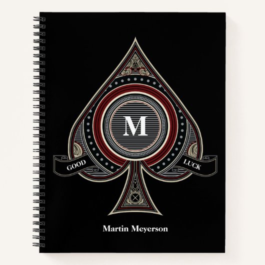 Ace of Spades Personalized Notitieboek (Voorkant)