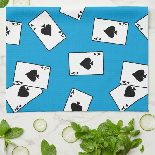 Ace of Spades Poker Blackjack Casino Theedoek (Gevouwen)