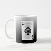 Ace of Spades Poker Card: Koffiemok (Links)