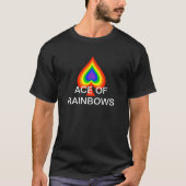 Ace of Spades Rainbow Gay Pride Custom Personalize T-shirt (Voorkant)
