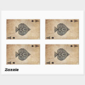Ace of Spades Rechthoekige Sticker (Vel)