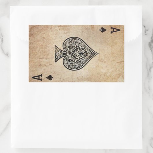 Ace of Spades Rechthoekige Sticker (Tas)