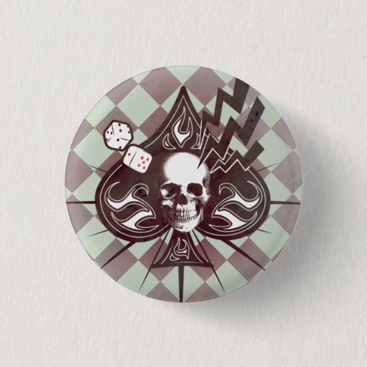Ace of Spades Ronde Button 3,2 Cm (Voorkant)
