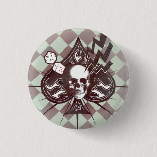 Ace of Spades Ronde Button 3,2 Cm
