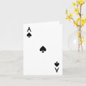 Ace of Spades Royal Flush Costume Halloween Playin Kaart (Gele Bloem)