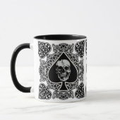 Ace of Spades Skull Coffee Mok (Links)