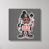 Ace of Spades Street Mascot - Pro Grind Edition Canvas Afdruk (Voorkant)