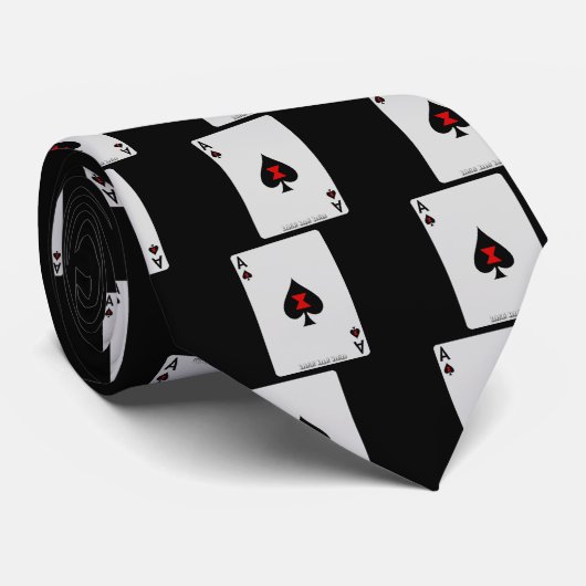 Ace of Spades Stropdas (Opgerold)