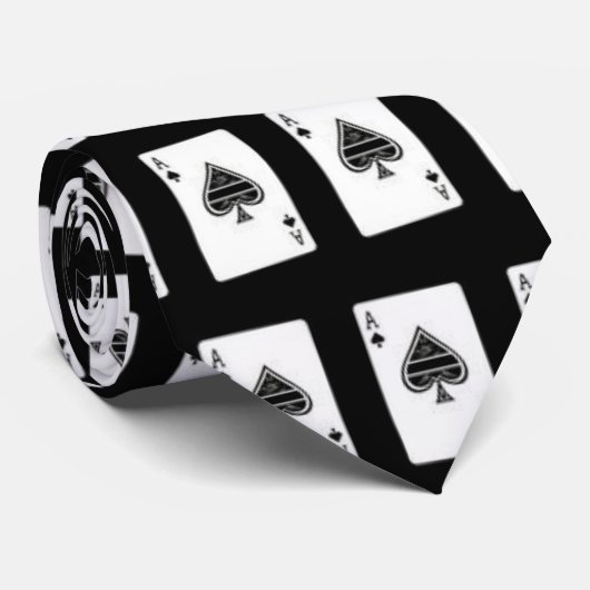 Ace of Spades Stropdas (Opgerold)