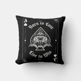 Ace of Spades Throw Pillow Kussen