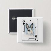 Ace of Spades Vierkante Button 5,1 Cm (Voorkant /achterkant)