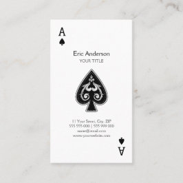 Ace of Spades visitekaartje