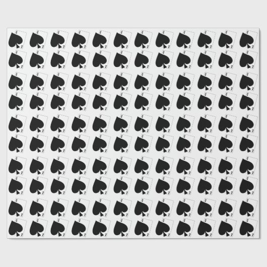 Ace of Spades Wrapping Paper Cadeaupapier (Vlak)