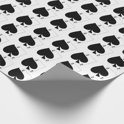 Ace of Spades Wrapping Paper Cadeaupapier (Hoek)