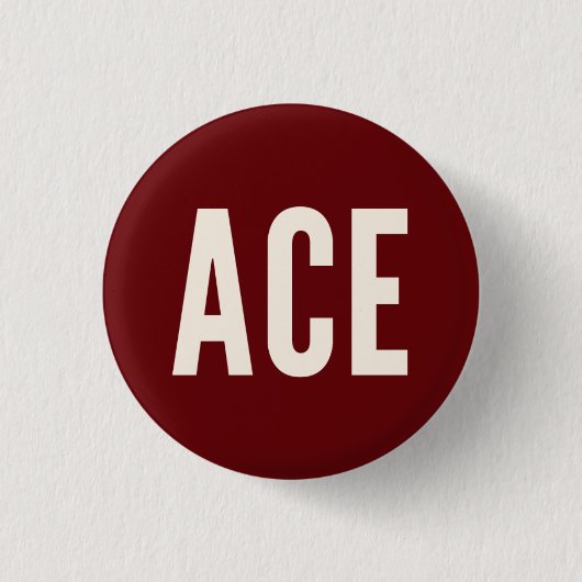 Ace Pin Ronde Button 3,2 Cm (Voorkant)