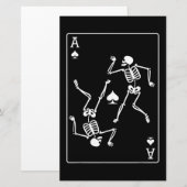 Ace Poker Kaart Spelend Kaart Skelet (Voorkant / Achterkant)