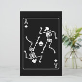 Ace Poker Kaart Spelend Kaart Skelet (Staand voorkant)