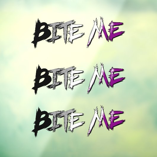 Ace Pride Bijt Me Raamsticker (Vel 3)