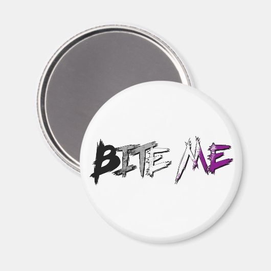 Ace Pride Bite Me Magneet (Voorkant / Achterkant)