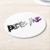 Ace Pride Bite Me Ronde Kartonnen Onderzetter (Gebogen)