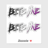 Ace Pride Bite Me Sticker (Vel)