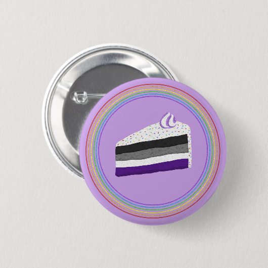 Ace Pride Cake Ronde Button 5,7 Cm (Voorkant /achterkant)