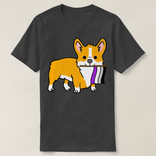 Ace Pride Corgi Aseual Gift T-shirt (Design voorkant)