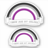 Ace Pride - Dit zijn mijn kleuren Sticker (Voorkant)