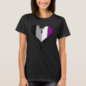 Ace Pride Dripping Heart T-shirt (Voorkant)