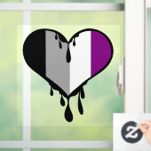 Ace Pride Druppelend Hart Raamsticker (Huis)