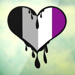 Ace Pride Druppelend Hart Raamsticker