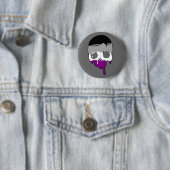 Ace Pride druppelende schedel Ronde Button 5,7 Cm (In situ)