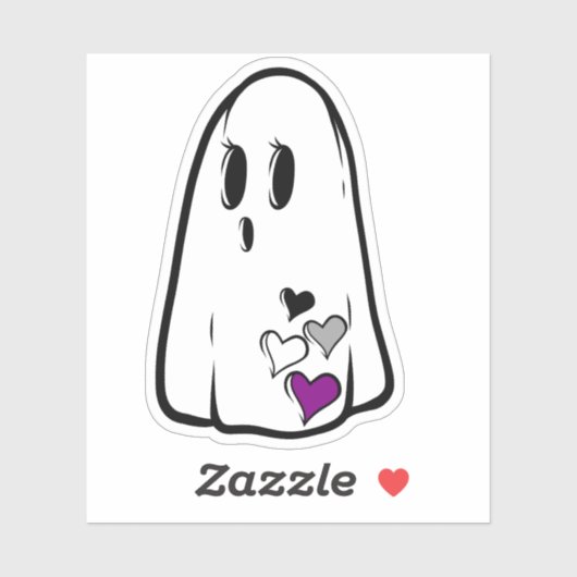 Ace Pride Ghost Sticker (Vel)