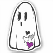 Ace Pride Ghost Sticker (Voorkant)