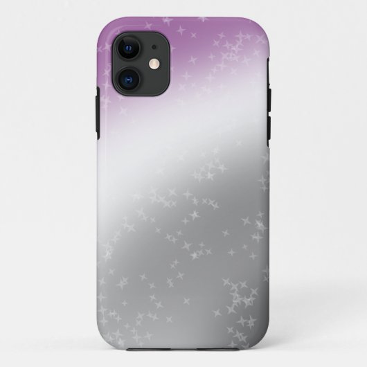 Ace Pride Glitter Sparkle Gradient Abstract Paars Case-Mate iPhone Case (Achterkant)